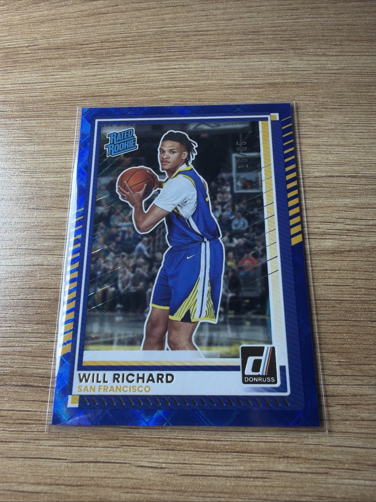 2025-26 Panini Donruss Will Richard BLUE PRIZM Rookie Card 11/65