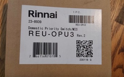 RINNAI REU OPU3 Domestic Priority Switch/ MIS