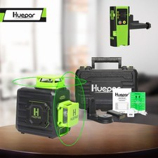 Laser Level 3D Self Leveling Cross-Line Hard Case Laser + Receiver Measure Kit