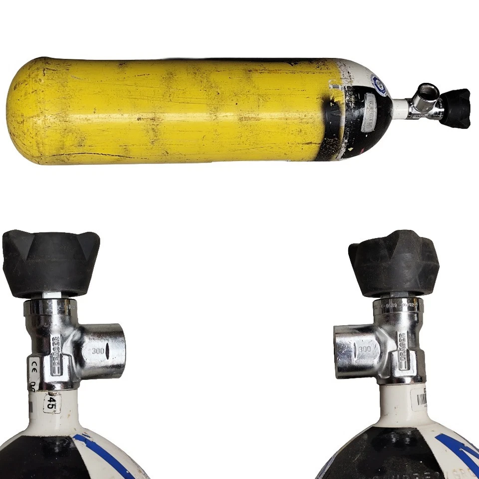 Atemluftflasche 6L / 300 bar TÜV Druckluftflasche Pressluftflasche Stahlflasche - Bild 1 von 1