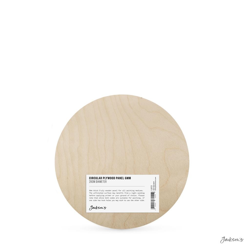 Jackson's : 6mm Circular Plywood Panel : 20cm Diameter