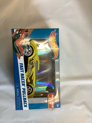 Just Play Hot Wheels fast fish yellow  Fast Racer Pullback Powered Car New