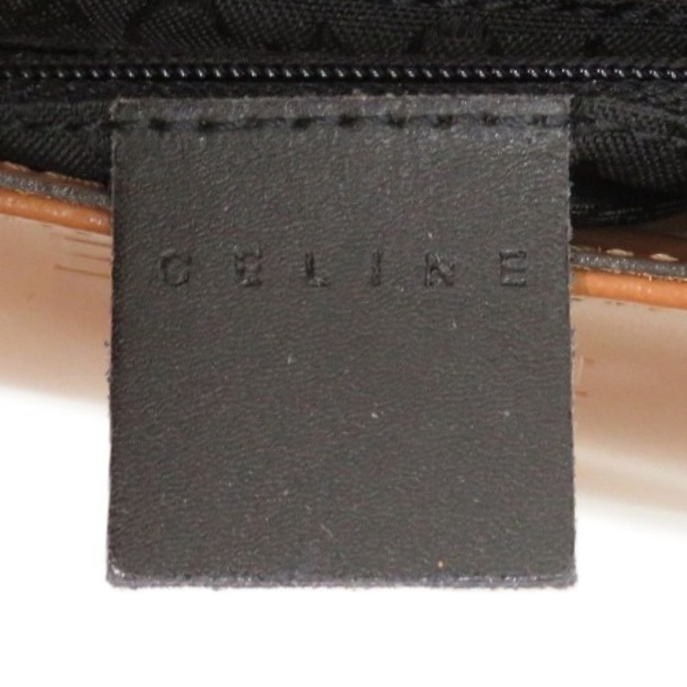 AUTHENTIC CELINE Shoulder Bag Camel Leather Embossed Leather — image 9