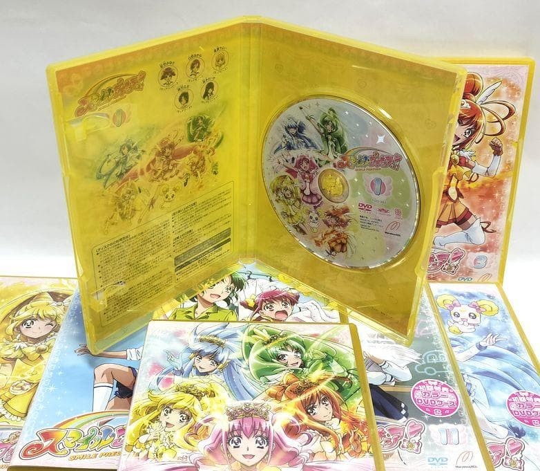 ①②③⑤⑩巻以外未開封の完品♪ スマイルプリキュア! DVD 全16巻S DVD Glitter Force Smile Precure Complete 16-Volume DVD Set Unopened