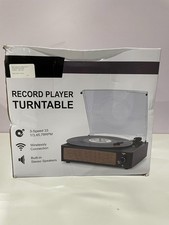 Record Player Turntable 3-Speed Wireless Built in Stereo R608