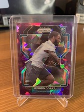 2021 Panini Prizm Gerrid Doaks Purple Cracked Ice Rc /225 Dolphins Rookie #426