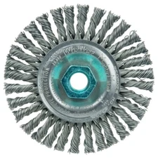 (5) Weiler 4" Mini Roughneck Stringer Bead Brush .020" Fill M14x2.0 Nut - 13127