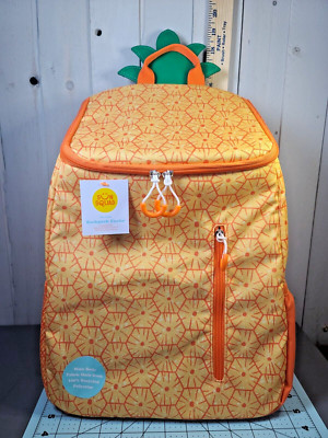 SUN SQUAD Pineapple Backpack Cooler Insulated Liner 20-can Capacity New 