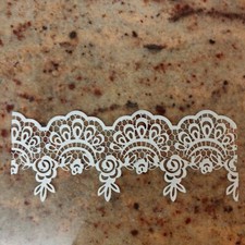 SHABBY CHIC DECORATIVE ONLAY MOLDING plastic lace resin