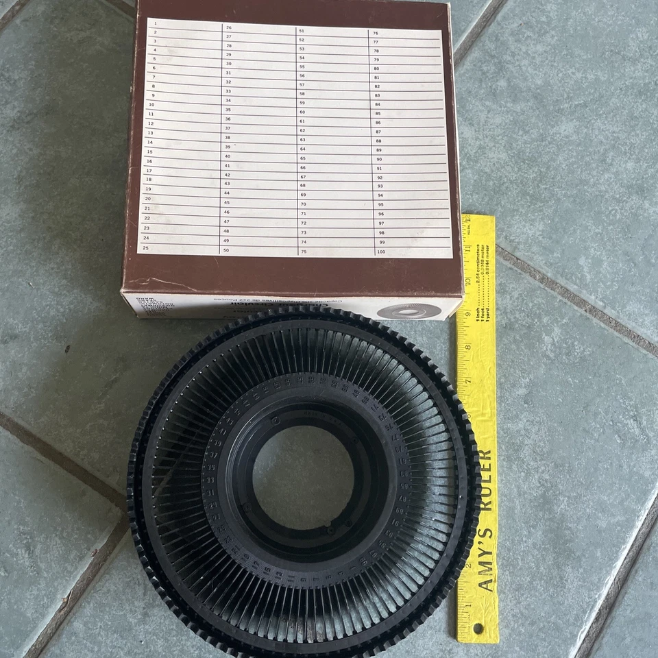 Yankee Circular Magazine 100 Slide Tray Vintage For 2x2 Slides 35mm Carousel - Image 2 of 4