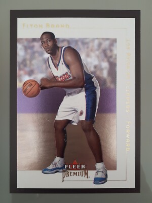 2001-02 Fleer Premium Elton Brand #29 Los Angeles Clippers NBA Basketball Lesen!