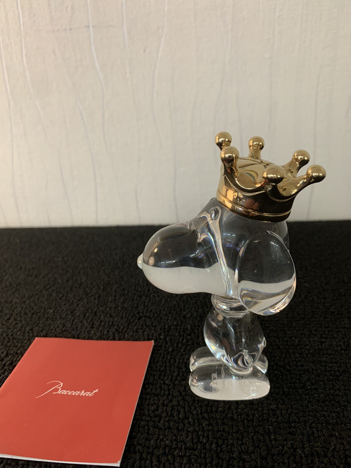 Snoopy Rey Corona De Cristal De Baccarat
