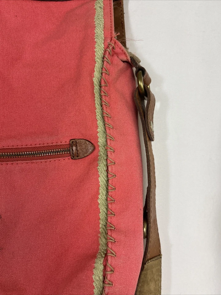 Bolso Bandolera Plegable Floral Bordado Melón Abbey Road Marca Lucky Raro Foto 4 de 4