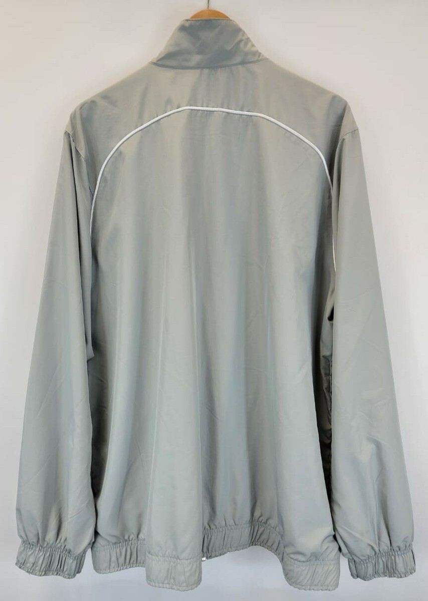 Nike Dri-Fit Full-Zip Jacket Men's Sz Med Black Gray Windbreaker