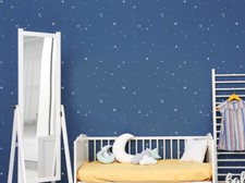 Starlight Star Pattern Nursery Wall Stencil, nursery Decor stencil , Paint stars