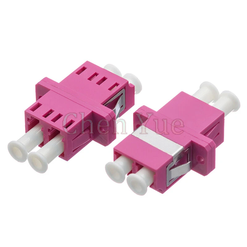 100pcs LC UPC Duplex Multimode OM4 Fiber Optic Adapter LC Optical Fiber Coupler - Image 3 of 4