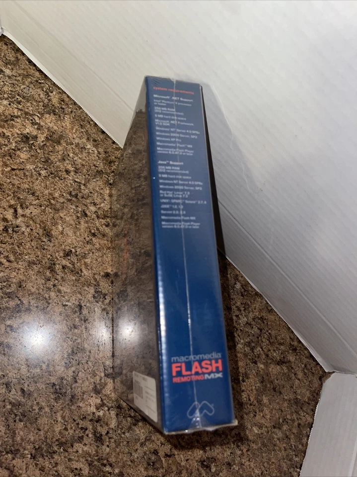 Macromedia FLASH Remoting MX 1-CPU Brand New Sealed Big Box PC Estate Item RARE - Image 4 of 4