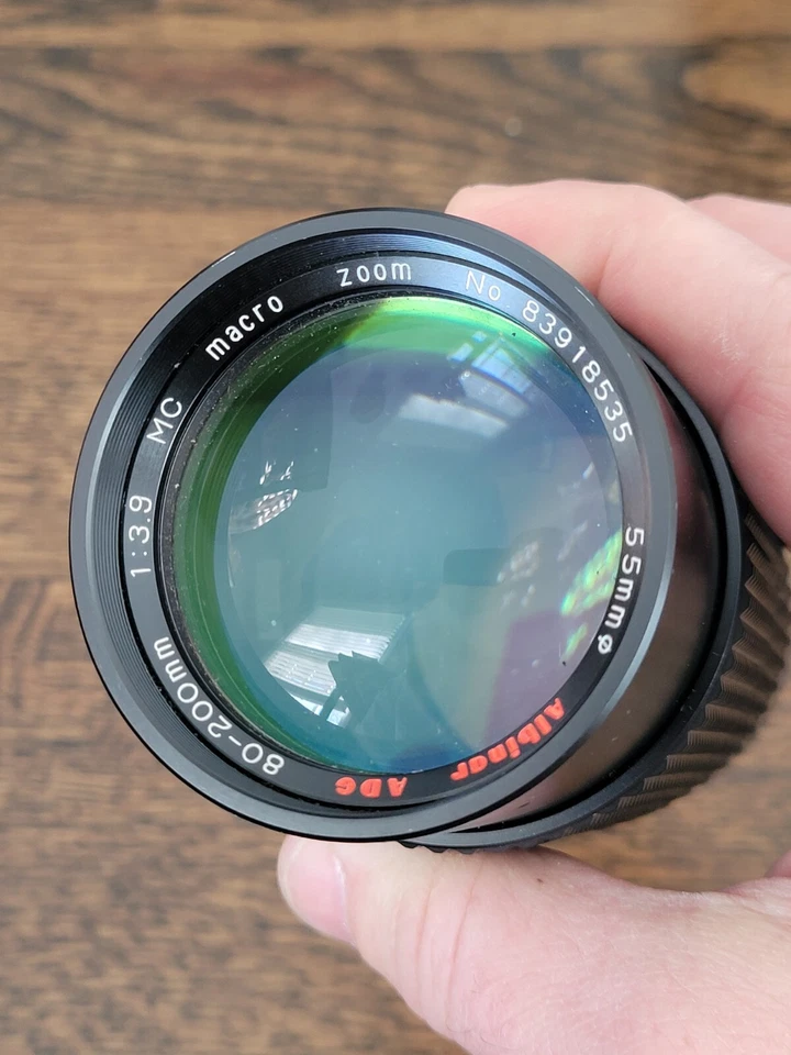 Albinar ADG 80-200mm f/3.9 manual focus lens w/ Case & End Caps | Tested & Works - Image 2 of 4