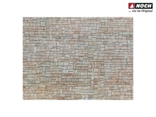 NOCH 56642 Spur H0 3D-Kartonplatte “Kalksteinmauer” , 25 x 12,5 cm