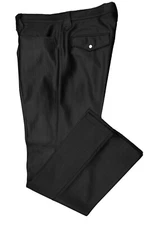 Domini Men's Straight Leg Pearl Snap Pockets Black Textured Western Pants 44