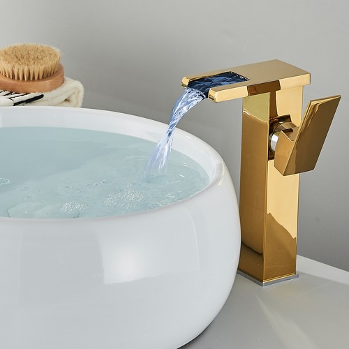 Waschtisch Armatur Wasserfall Wasserhahn Hoch Bad Waschbecken Mischbatterie - Bild 44 von 103