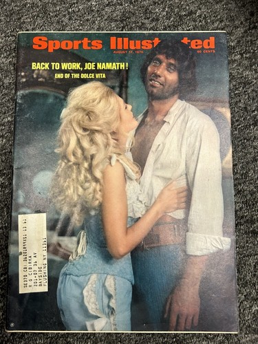 Joe Namath, "End of the Dolce Vita"-Sports Illustrated 8/17/1970, New York Jets