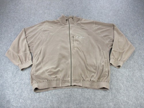 Sean John Jacke Herren 2XL XXL Braun Beige Velour Street Wear Bad Boy Trainingsmantel - Bild 1 von 14