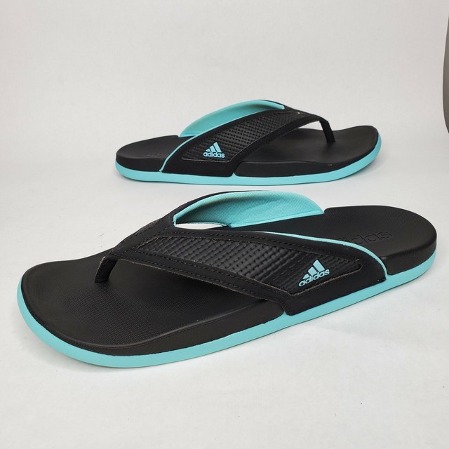 adidas Adilette Comfort Women's Slides - Black/Mint, US 9 for sale online | eBay
