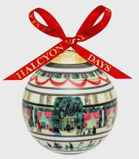 Halcyon Days Saks Fifth Avenue NYC Store Holiday Shopping Ornament 100th Ann NIB