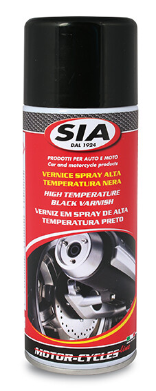 Vernice spray alta temperatura colore nero 400ml SIA 8792