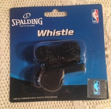 Spalding Whistle With Lanyard Black Basketball Sports New