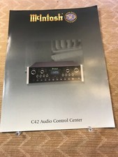 ORIGINAL MCINTOSH-C42 AUDIO CONTROL CENTER - PRODUCT BROCHURE D1026