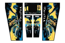 Data East SEGA Twister Pinball Machine CABINET Decal Set