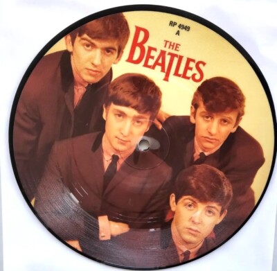 The Beatless Love me Do 1983 limited edition reissue 7'' picture disc record