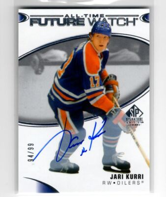 2020-21 SP Signature Edition Legends All-Time Future Watch Auto Jari Kurri Auto