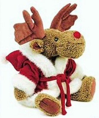 Boyds ''Irwin Mooseltoe'' #917296 Christmas Moose w/Coat 12''. New. Plush & Retired