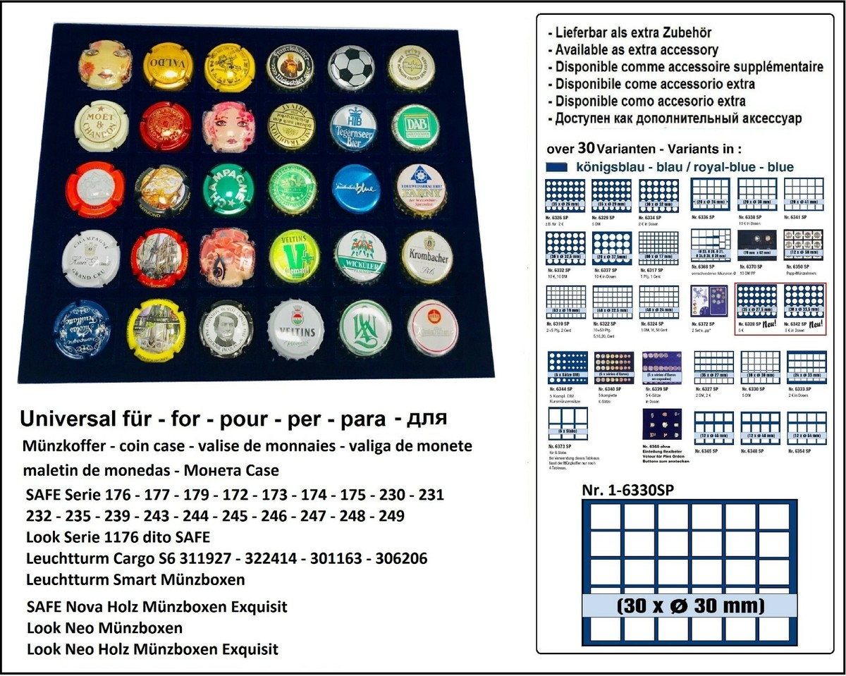 SAFE 6330 SP Münztableau Für 30 Münzen à 30 Mm – Ideal Für Sammler, Sorgt Für Ordnung & Übersicht