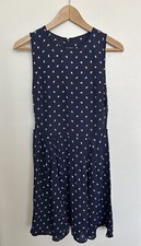 Reformation Dress Women’s Sz 4 Navy Blue Paisley Print Viscose Sleeveless Cutout