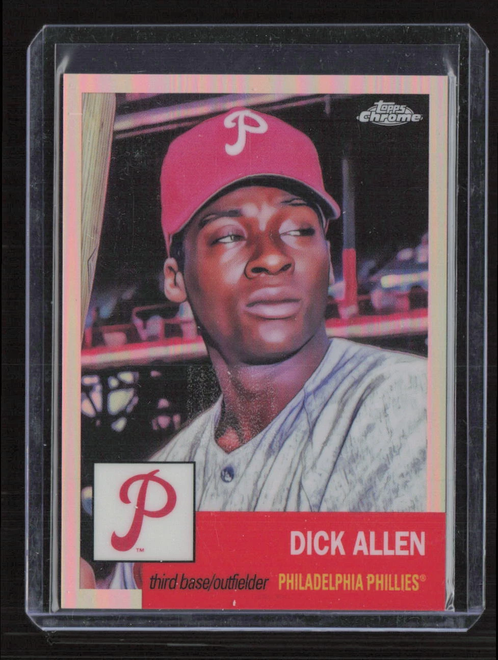 2022 Topps Chrome Platinum Anniversary #283 Dick Allen Rose Gold Refractor /75
