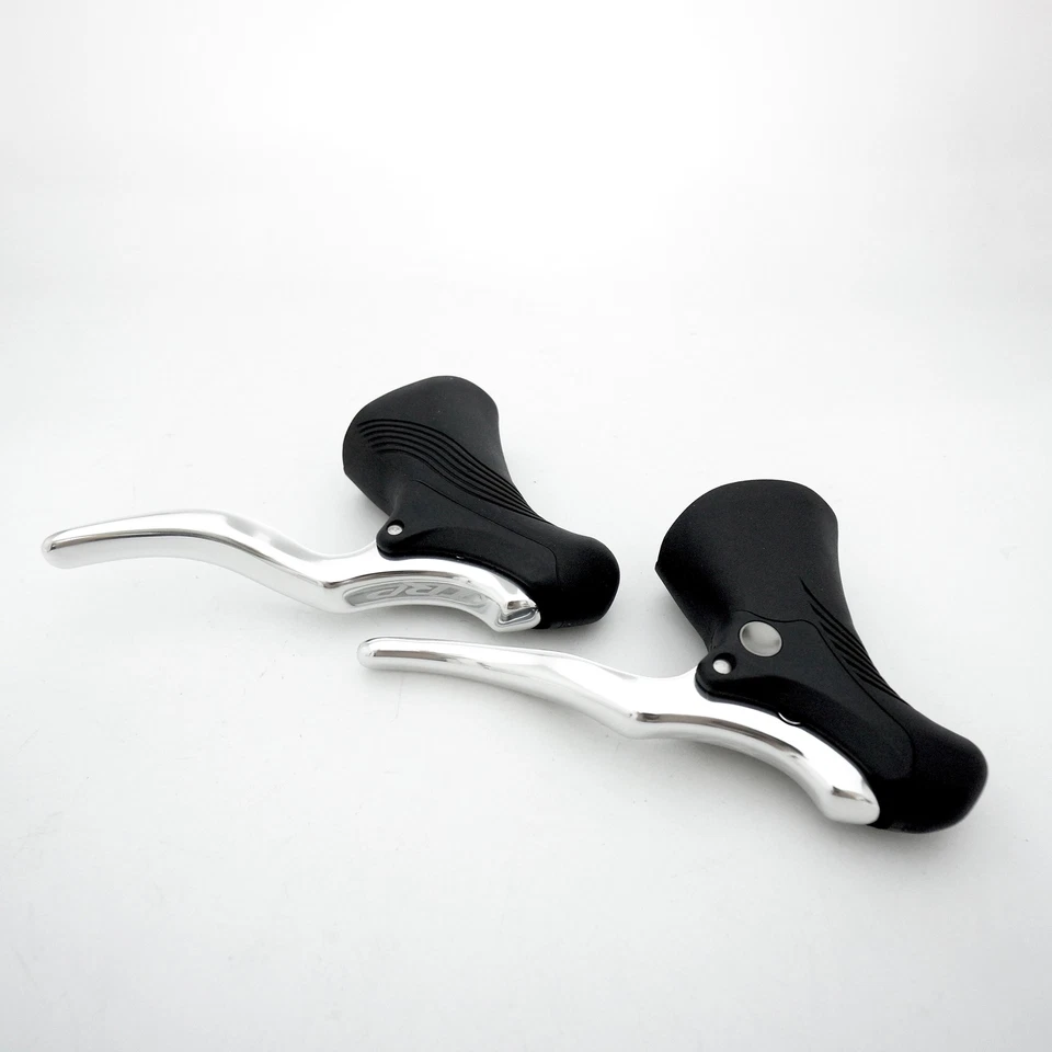 Palancas de freno de aleación TRP RRL bicicleta de carretera engranaje fijo velocidad única negro-plateado Foto 4 de 4