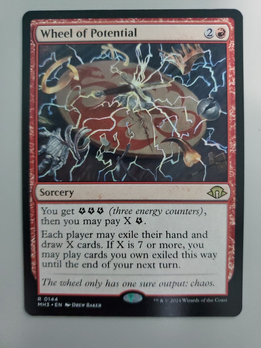 wheel mtg cards MTG Wheel Of Fortune FOIL Playtest Card Magic NM COMMANDER EDH