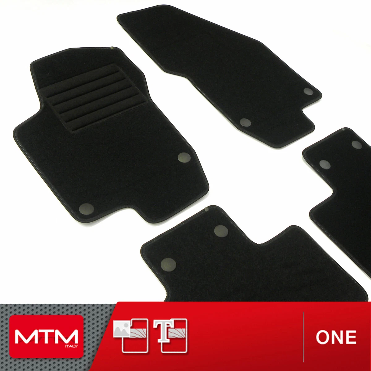 COPPIA SPAZZOLE TERGICRISTALLO IN GOMMA - COMPATIBILE CON ALFA ROMEO 156 CROSS WAGON Q4 (10/2004 - 12/2005) - KIT CON 9 ATTACCHI UNIVERSALI - 4
