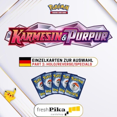 Pokemon - SVI - Karmesin & Purpur (Part 2) -   Einzelkarten zur Auswahl