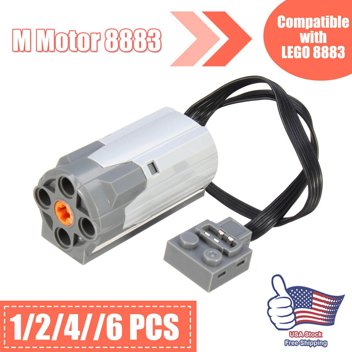 8883 Power Functions M Motor For Lego Electric Assembled Building 