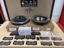 2005-2023 TOYOTA TACOMA 4WD GENUINE OEM FRONT BRAKE ROTORS OEM PADS & SHIM KIT