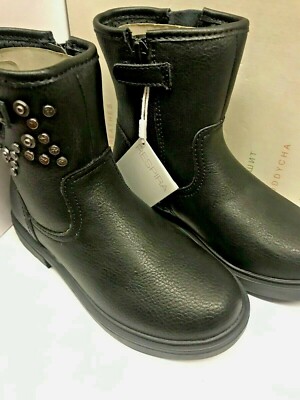 Geox Mädchen Stiefelette J Eclair G.J-Tumb.Synt.LEA Black J169QJ Größe: 29