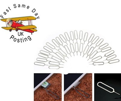 2 x Sim Karte Auswerfer Entfernung Werkzeug Auswurf Pin Schlüssel für iPhone 3 4 5 5S 6 PLUS iPad