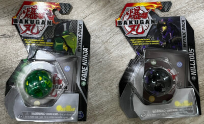 New BAKUGAN Mythic Pack Green Fade Ninja Legend And Nillious Brand New