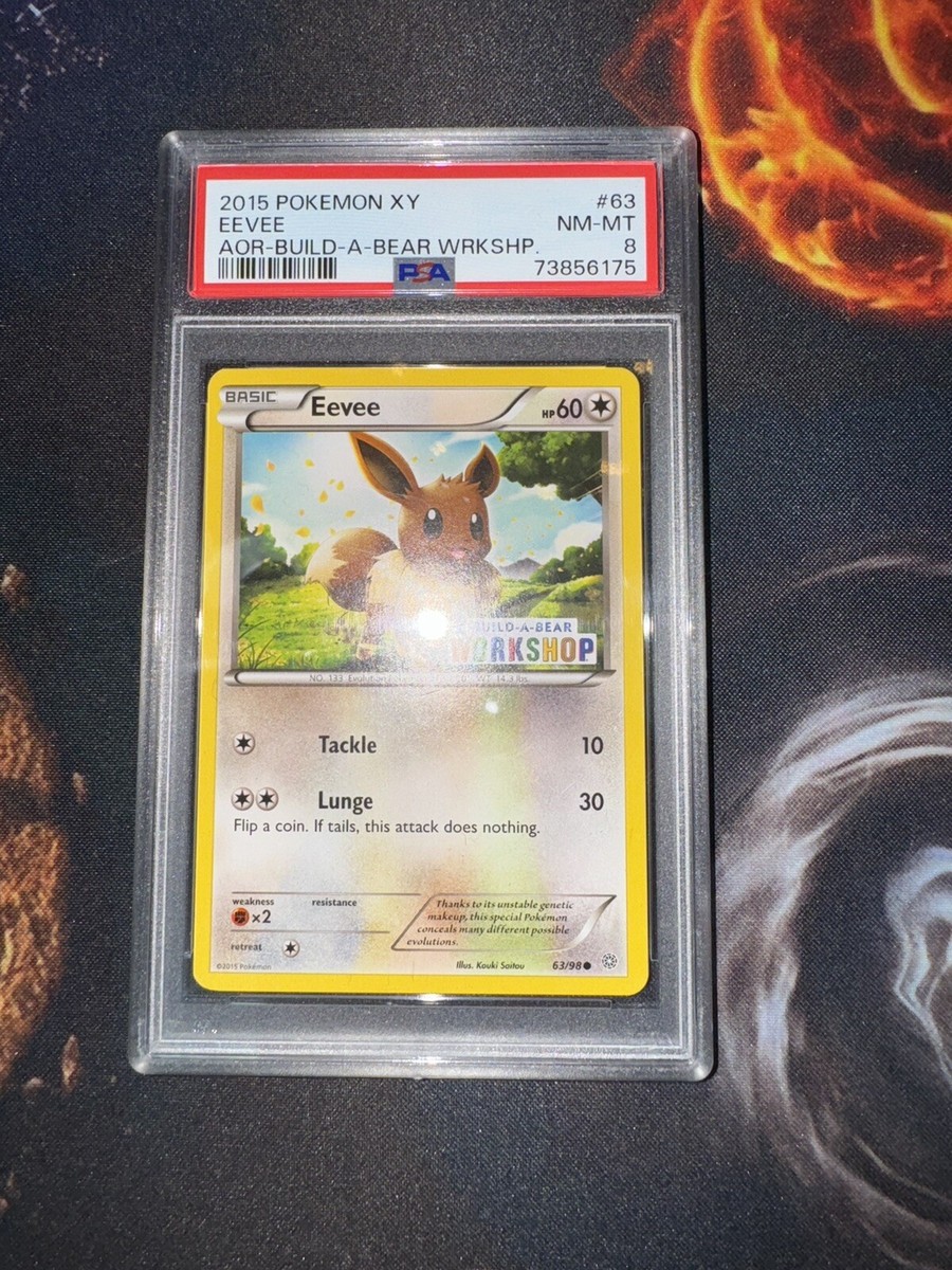 PSA 8 NM MT Eevee 63/98 Build A Bear Exclusive Stamped Promo