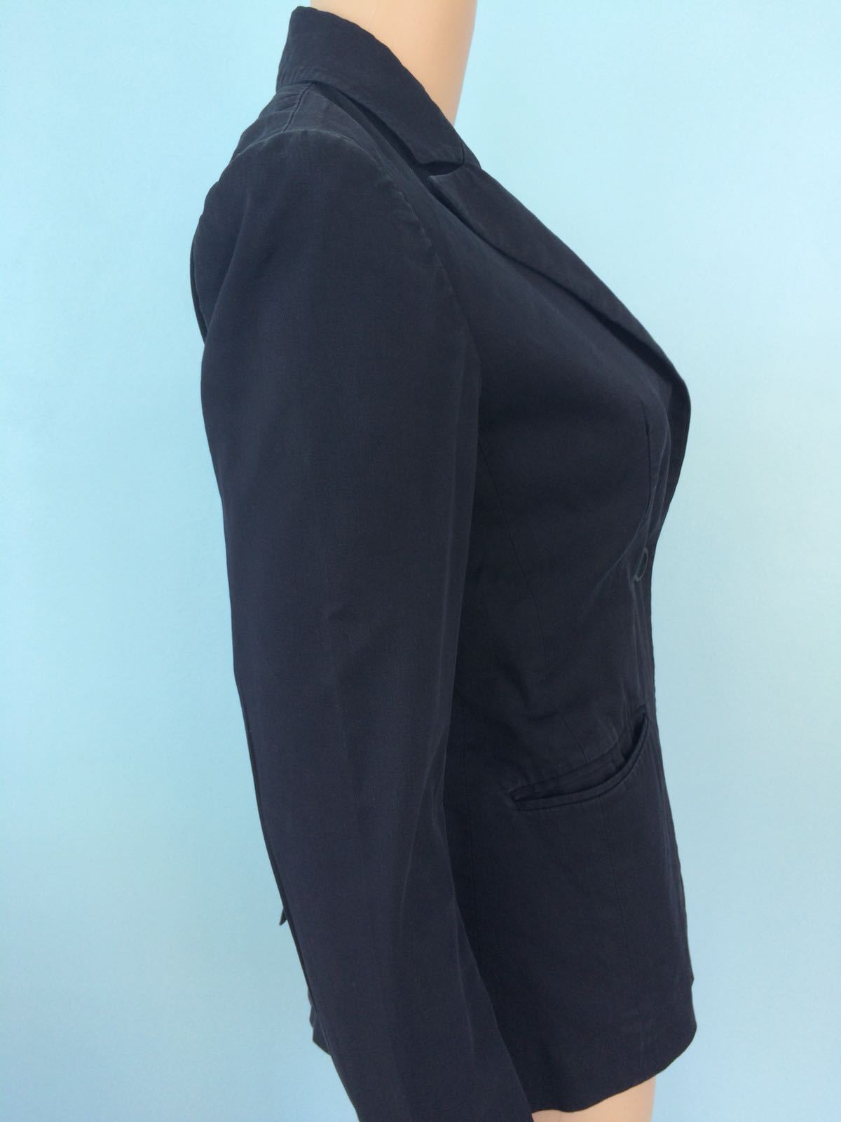 Theory Blazer Jacket Suit Black Size 2 One Button… - image 5